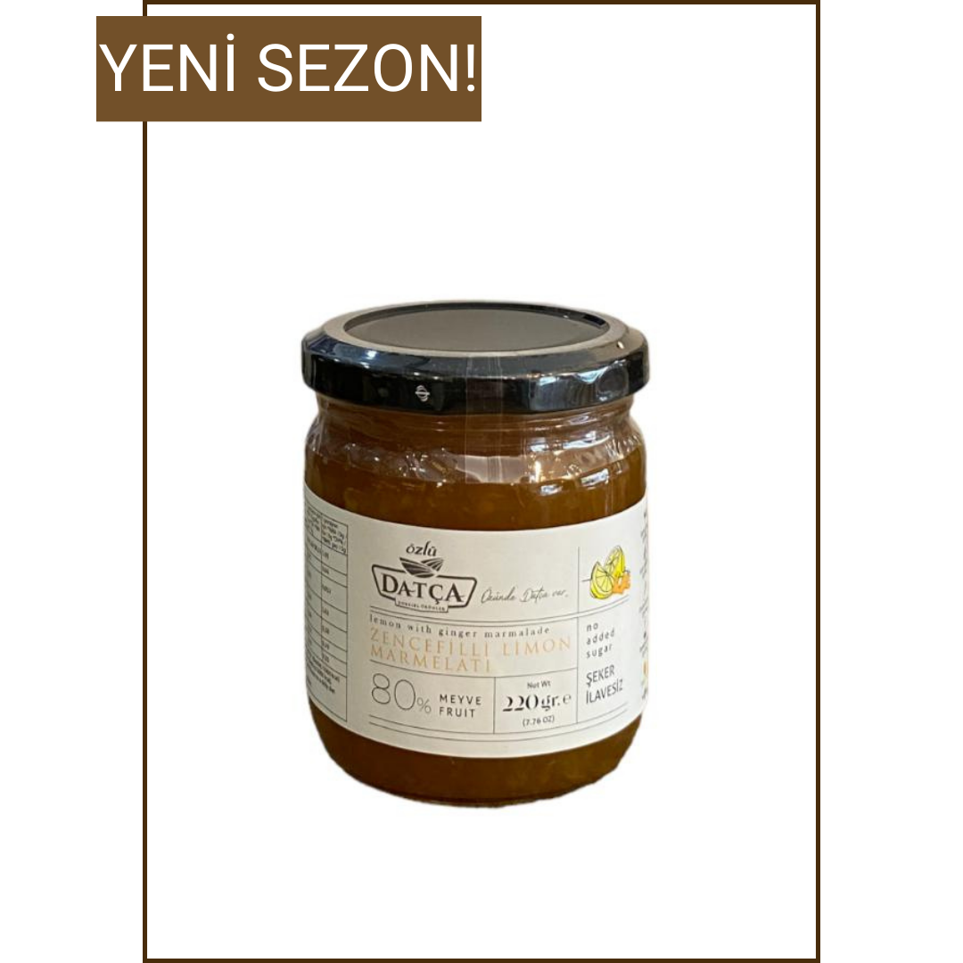 Şekersiz Zencefilli Limon Marmelatı 220 gr.