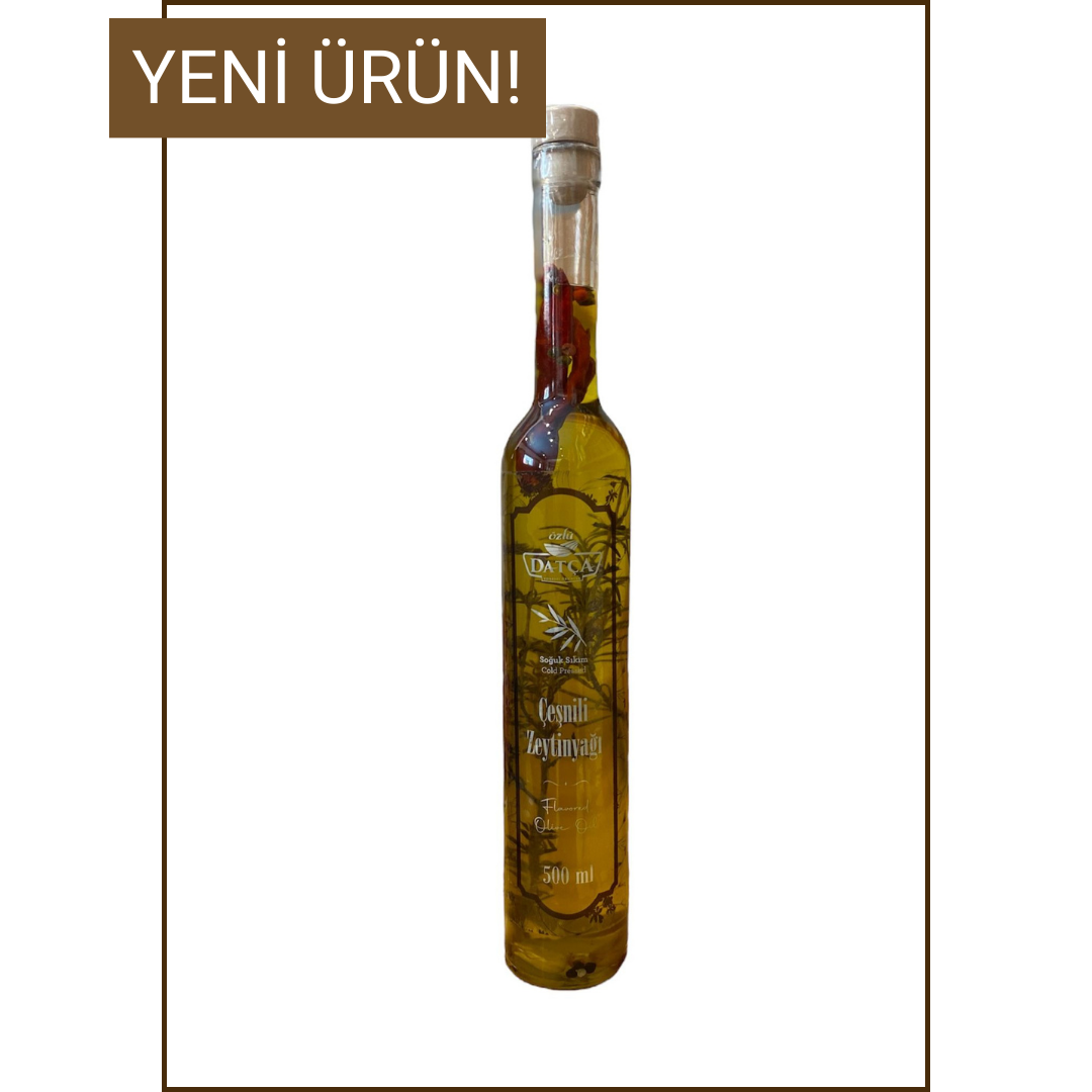 Çeşnili Zeytinyağı Soğuk Sıkım Naturel Sızma 500 ml.